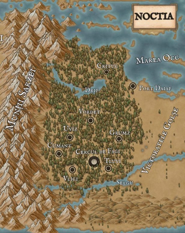 In cercul fiarei - harta